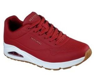 Skechers UNO STAND ON AIR Sneaker in Übergrößen Rot 52458 DKRD große Herrenschuhe, Größe:46