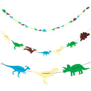 Oblique Unique Dino Girlande 4m Dinosaurier Kinderzimmer Deko Kinder Geburtstag Party