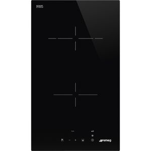 Smeg Universal SE232TD1 Einbau-Induktionskochfeld, 30 cm, Keramik, 2 Brenner, schwarz