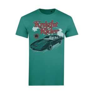 Knight Rider - "Smoke" T-Shirt für Herren TV1544 (M) (Jadegrün)