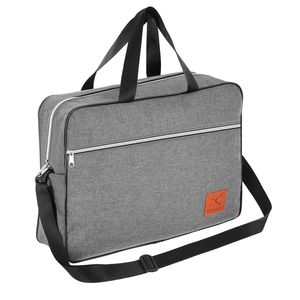 Granori Handgepäck Reisetasche 40x30x10 cm ideal als kleine Flugzeug Kabinentasche für Flug mit Lufthansa in grau
