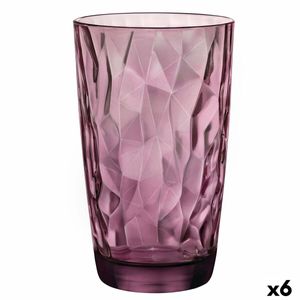 Szklanki do long drinków Bormioli Rocco Diamond Purple 470 ml - 6 sztuk