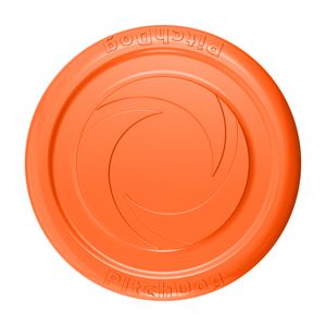 Frisbee für Hunde, Hundespielzeug, Gummi, Soft-Disc, interaktive Outdoor-Spielzeug, Hundeerziehung, Flying Disc, Soft, 24 cm, Orange