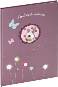 Foxy Babytagebuch lila Text französisch Format A4
