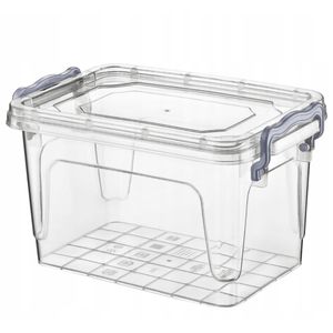 Aufbewahrungsbox Aufbewahrungsbehälter Transparentbox Kunststoffbox Klappbox Plastikbox mit Deckel 1L