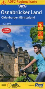 ADFC-Regionalkarte Osnabrücker Land /Oldenburger Münsterland mit Tagestouren-Vorschlägen, 1:75.000, reiß- und wetterfest, GPS-Tracks Download