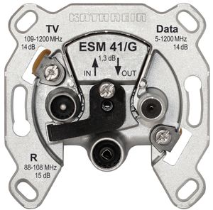 KATHREIN BK-Modem-Steckdose 3fach Durchgangsd.selek ESM 41/G
