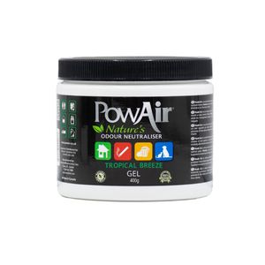 PowAir Gel Geruchskiller Geruchsneutralisierer Geruchsentferner Tropical Breeze Lufterfrischer 400 gr
