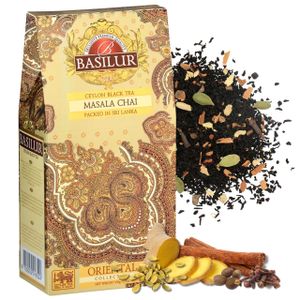 BASILUR Masala Chai - Schwarzer Ceylon-Tee mit natürlichen Gewürzaromen, 100 g x1