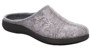 Rohde Damen Hausschuhe Softfilz Pantoffeln Bari 6542, Größe:41 EU, Farbe:Grau
