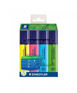 STAEDTLER Textmarker Textsurfer classic 4er-Set sort. detal