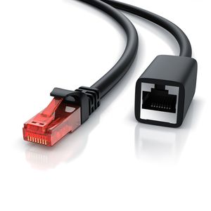 CSL Patchkabel CAT 6 Verlängerungskabel - Gigabit Ethernet LAN Kabel - UTP - 1000 Mbit/s - Netzwerkkabel - 2m