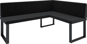 Eckbank AKIKO METAL Corner Bench 168x128 rechts - Eckbankgruppe für Ihrem Esszimmer, Küche modern, Sitzecke, Essecke. Perfekt für Küche, Büro und Rezeption. Solide und starke Verarbeitung. Easy Care
