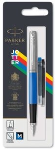 Parker Jotter Originals Füller | Klassisches Blau | Füllfederhalter Mittlere Spitze | blaue Tinte