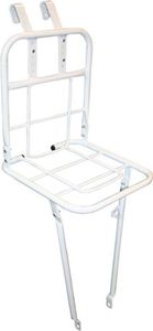 Vorderrrad Gepäckträger Transportgepäckträger 31*29,5*33 cm stahl weiß Vorderrrad Gepäckträger Transportgepäckträger 31*29,5*33 cm stahl weiß