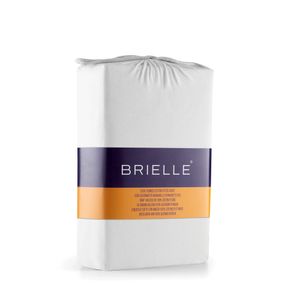 Brielle Kinder Premium Jersey Spannbettlaken  Spannbetttuch 100% gekämmte Baumwolle 145 g/m²  Oekotex Zertifiziert 70x140 bis 15 cm Matratzenhöhe Weiß
