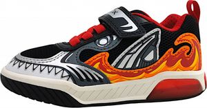 Geox INEK Kinderschuhe Jungen Halbschuhe Klettschuh Schwarz Freizeit, Schuhgröße:31 EU