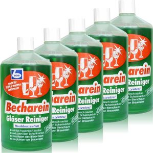 Dr. Becher Becharein Gläser Reiniger Hochkonzentrat 1L (5er Pack)