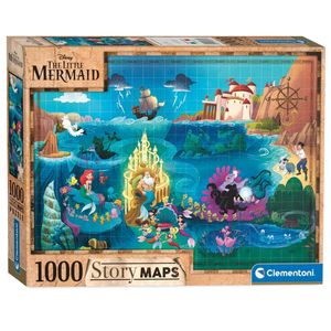 Clementoni 39664 Disney Arielle die Meerjungfrau Story Maps 1000 Teile Puzzle
