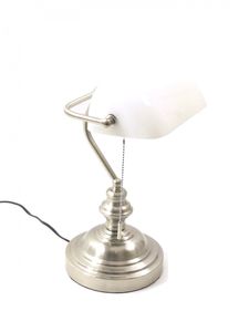 Schreibtischleuchte Bankerlampe mit Zugschalter Büro-Tisch-Lampe