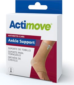 Actimove Arthritis Care Ankle Support with Heat-Retaining Fabric for Men and Women - Beige Small Actimove Arthritis Care Ankle Support with Heat-Retaining Fabric for Men and Women - Beige Small