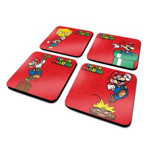 Untersetzer - Super Mario - 4er Set