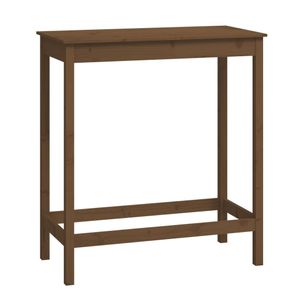 vidaXL Barový stôl Honey Brown 100x50x110 cm Masívne borovicové drevo