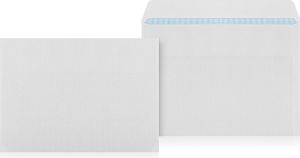 LOGIC PACK Briefumschläge DIN C6 Selbstklebend Kuvert Weiß 114x162mm 500 Stück