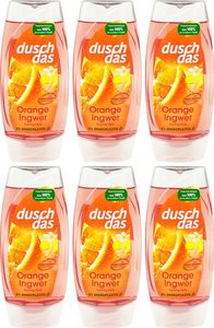 6x duschdas Duschgel ORANGE + INGWER 225ml fruchtig herb mit Fresh-Energy-Duft
