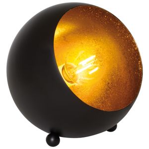 Design Tischleuchte Tischlampe Metall schwarz matt/gold 1 x E14/28W (schwarz) inkl. Leuchtmittel