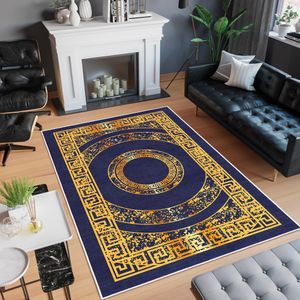 Conceptum Hypnose, Woobtny0239, Teppich, Dunkelblau, 60 x 100 cm