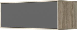 SMARTBett Hängeschrank mit 1 Klapptür zu 120 & 140 Schrankbetten Horizontal Standard Eiche Sonoma/ Anthrazit