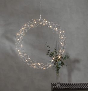 Dekoracja wianek z oświetleniem Led CURLY 45 cm