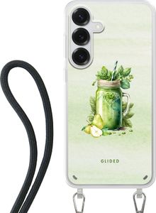 Samsung Galaxy S25 Plus Handyhülle von Glided Green Smoothie Schutzhülle Crossbody case mit Band Hülle TPU Etui Silikon Case