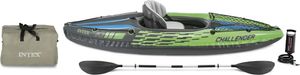 Intex- Boot Kajak Schlauchboot Challenger K1 Set, bis 100kg - grün, 68305NP Intex- Boot Kajak Schlauchboot Challenger K1 Set, bis 100kg - grün, 68305NP