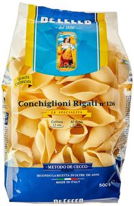 De Cecco Conchiglioni Rigati Nr 126 aus Hartweizengriess 500g