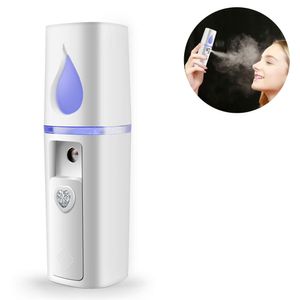 Nano Ionen Nebel Spray, Handliche Gesicht Mister Moisturizing Steamer Beauty Skin Care Befeuchten Sprayer mit USB aufladbar