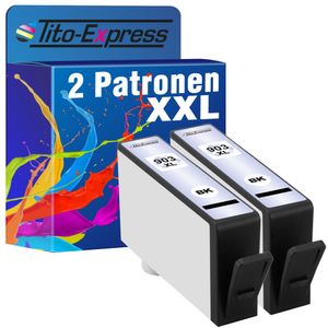 Tito-Express 2er Set ersetzt HP 903 XL 903XL Black für 903XL Multipack Officejet 6950 Pro 6970 6960 All-in-One 6975 Pro