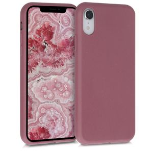 kalibri Weizenstroh Hülle kompatibel mit Apple iPhone XR - umweltfreundliche Handyhülle - Cover Dark Rose