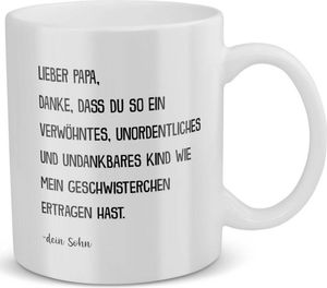 22Feels Papa Geschenk von Sohn Vatertag Vater Tasse Geburtstag Weihnachten Kaffeetasse Männer Herrentag Geschenkidee