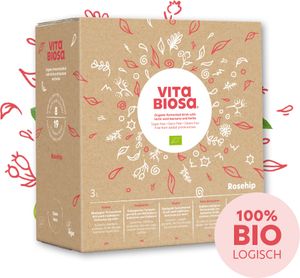Vita Biosa Rosehip 3L Bag-in-Box, ziołowy napój fermentowany z bakteriami kwasu mlekowego, organiczny