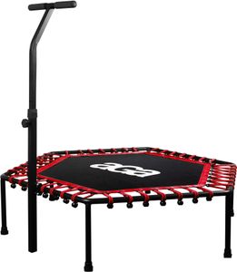 Aga FITNESS Trampolína 130 cm Červená + madlo