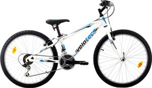 Kinderfahrräder, VELOTEC, TEMPO 24 Zoll Weiß/Blau Kinderfahrräder, VELOTEC, TEMPO 24 Zoll Weiß/Blau