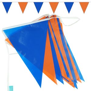 Goodymax® Wimpelkette 10 m Orange-Blau