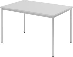 bümö Tisch, Multifunktionstisch 120 x 80 cm in grau - Besprechungstisch, Konferenztisch, Meetingtisch, Mehrzwecktisch, Pausentisch, Besprechungsraum,