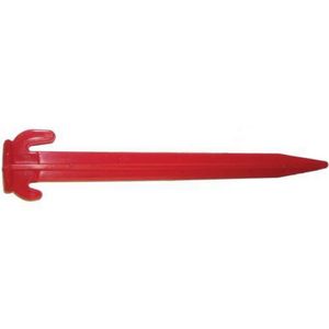W4 8in Zeltheringe Kunststoff (5 Stück) MD419 (Einheitsgröße) (Rot)
