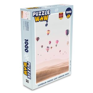 MuchoWow® Puzzle 1000 Teile Heißluftballon - Wüste - Himmel - Landschaft - Natur - Spielzeug - Alt und Jung - Spiele - Puzzeln