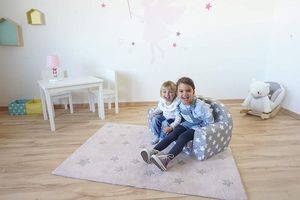 KnorrToys Kindersofa Stars Bílá