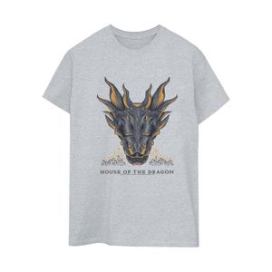 Game Of Thrones: House Of The Dragon - "Dragon Flames" T-Shirt für Damen BI26004 (S) (Grau)