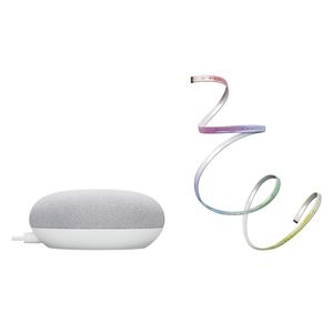 Ledvance Smart+ Home Mini Starter Set Google Home Lautsprecher, RGBW Flexband